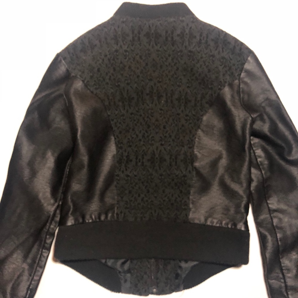 Jessica Simpson leather jacket XS